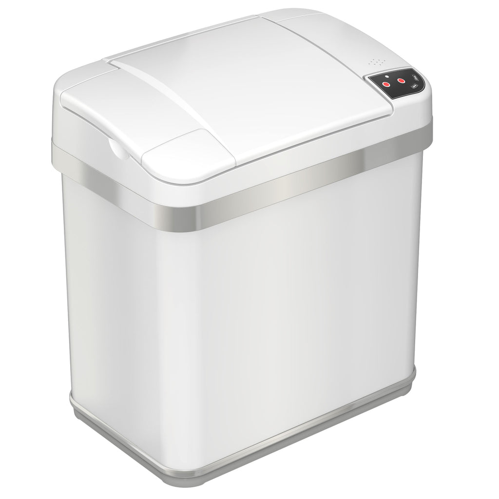 2.5 Gallon / 9.5 Liter Stainless Steel Sensor Bathroom Trash Can (2-Pa –  iTouchless Housewares and Products Inc.