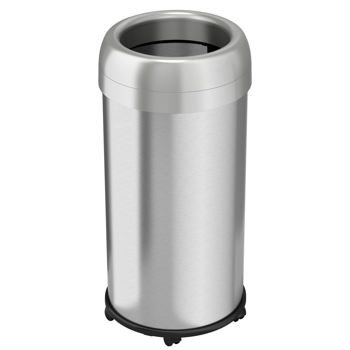 16 Gallon / 60 Liter Round Open Top Trash Can with Wheels