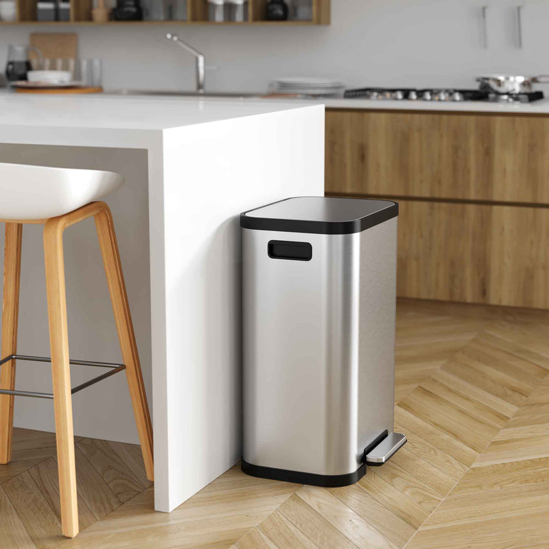 13.2 Gallon / 50 Liter SoftStep ProX Step Pedal Trash Can in kitchen