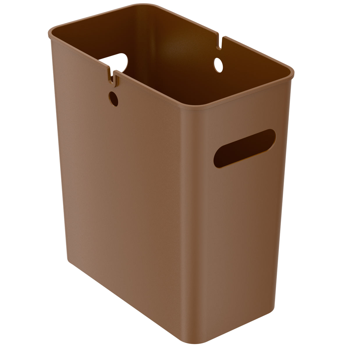 4.2 Gallon / 16 Liter SlimGiant Toffee Brown Wastebasket