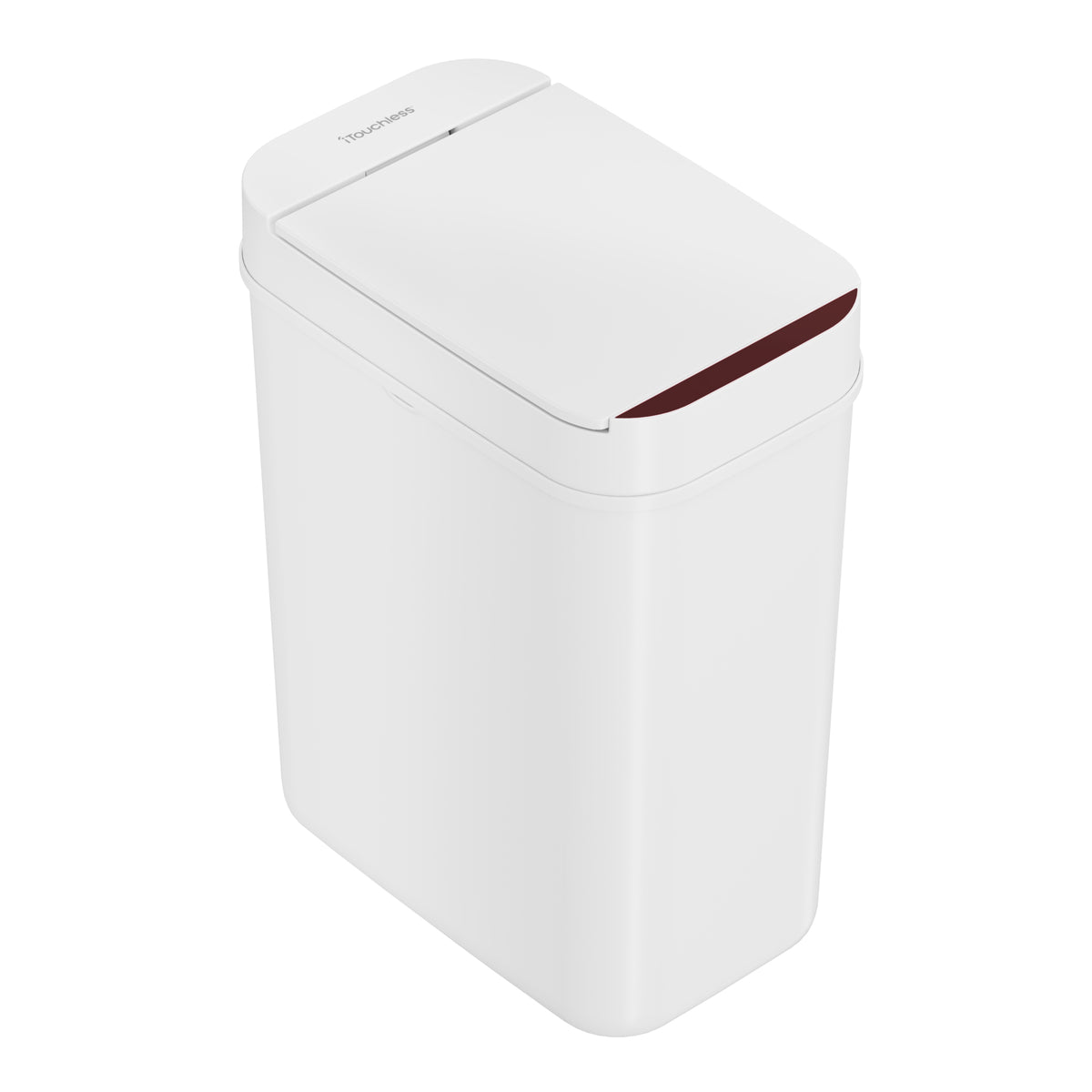 3 Gallon / 10 Liter Plastic Sensor Trash Can (White)