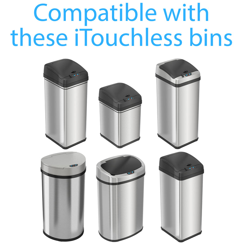 Compatible with these iTouchless bins