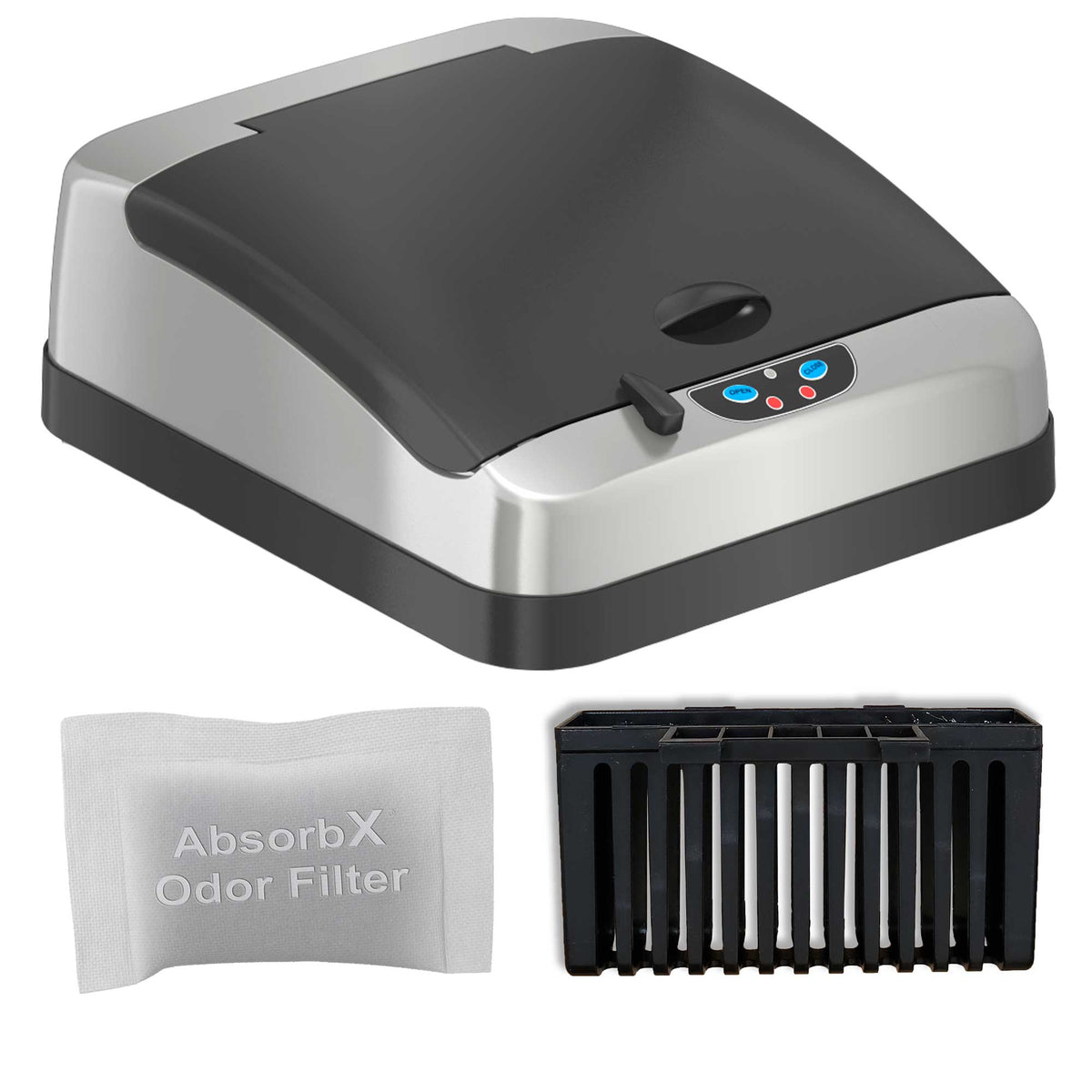 Sensor Lid Cover and AbsorbX Odor Filter Bundle for IT13RX Model Trash Can
