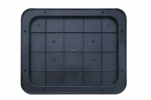 Trash Can Black Plastic Base with Base Ring of DZT13P Top View