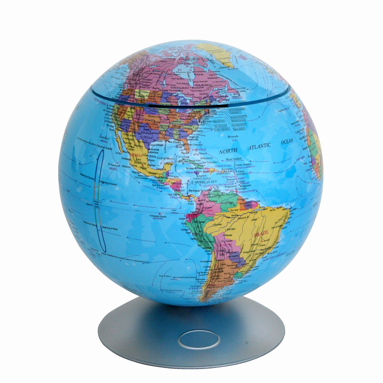 Sensor Activated 360° Globe Hidden Storage Container