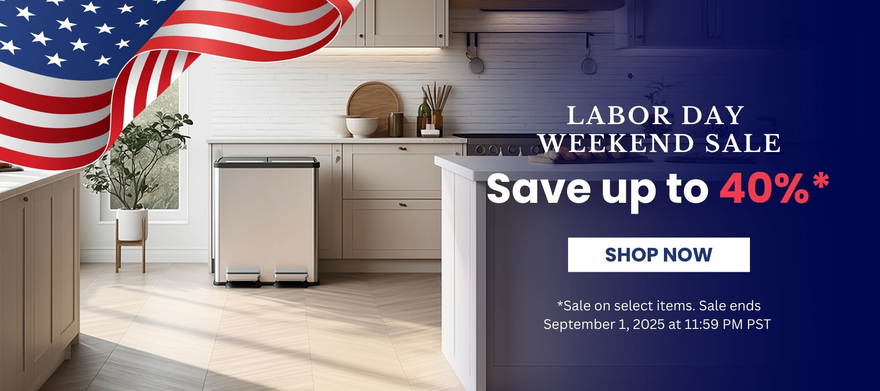 Labor Day Weekend Sale advertisement desktop banner