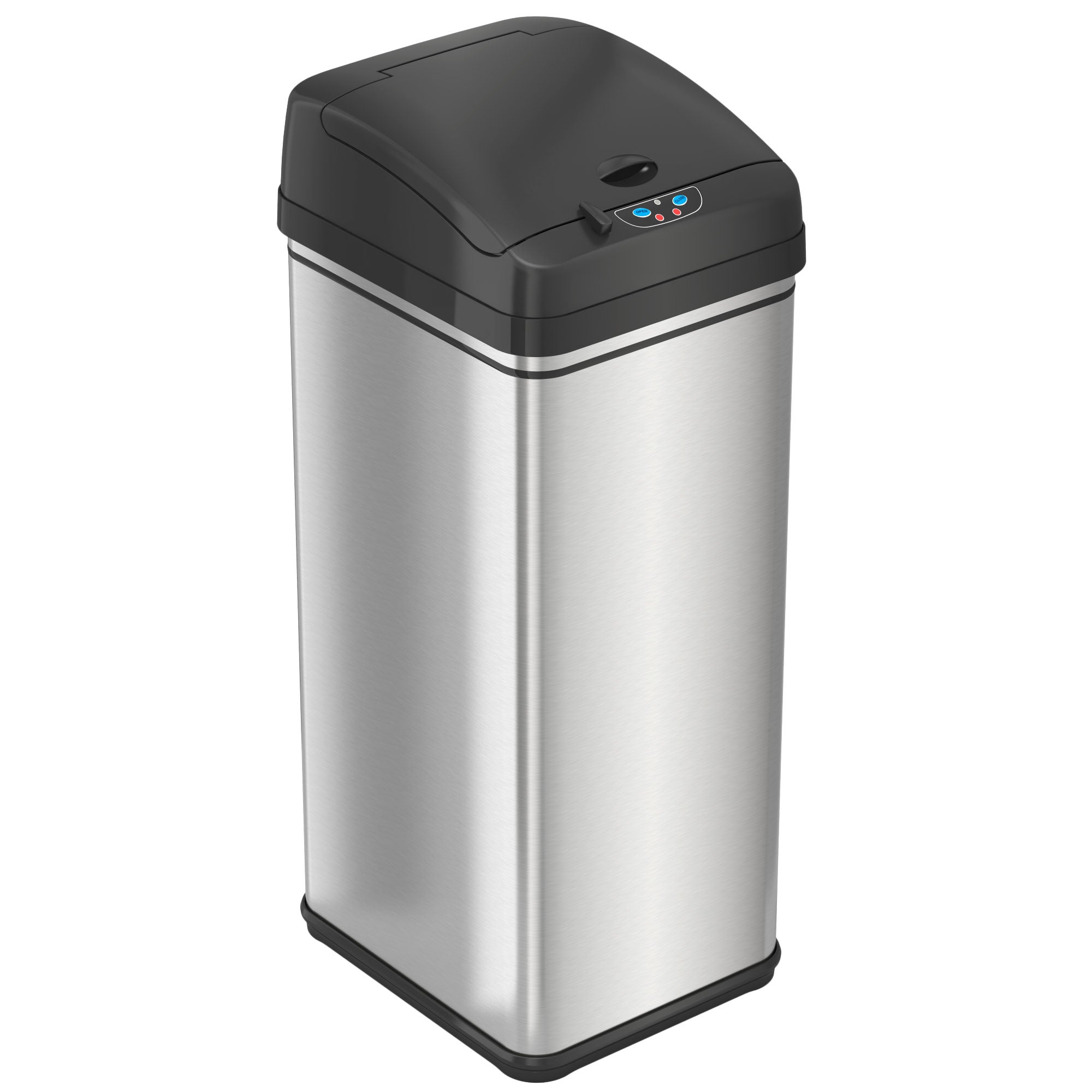 Rubbermaid Black Step-On Trash Can with Durable Stainless Steel Pedal, 13  Gallon