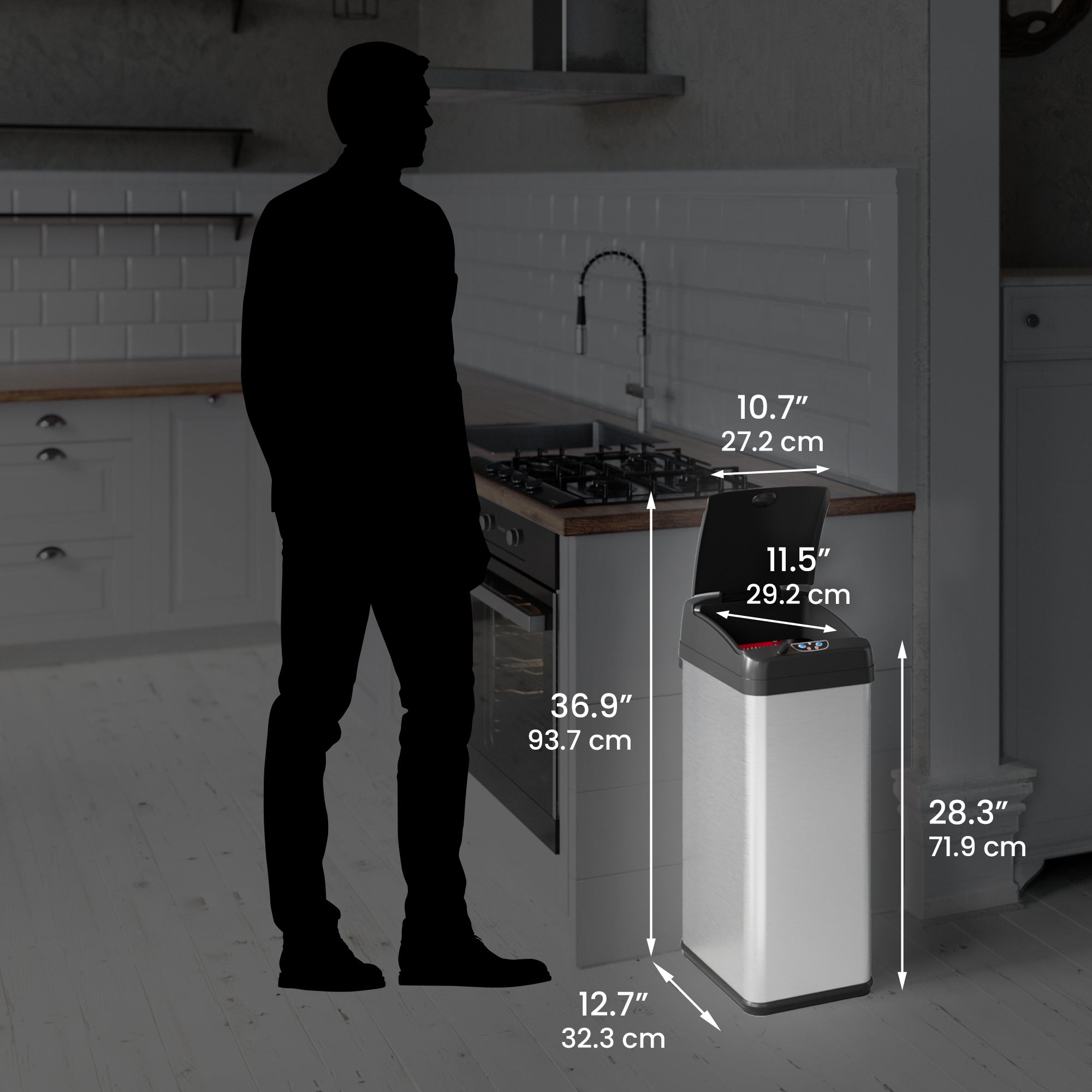 13 Gallon / 49 Liter Extra-Wide Self-Contained Electric