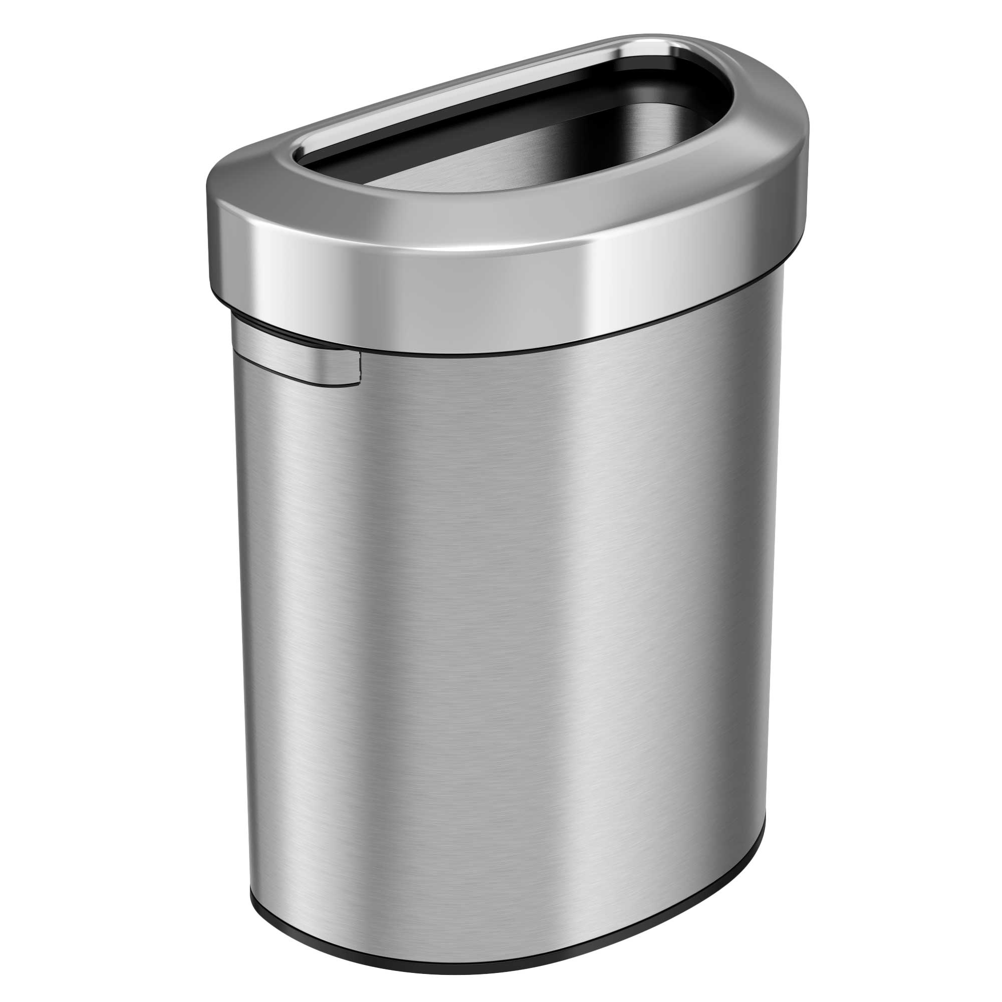 iTouchless 18 Gallon Rectangular Open Top Trash Can and Recycle  Bin with AbsorbX Odor Control System Ultra Space-Saving Large Capacity  Commercial Grade for Home, Office, Garage, Stainless Steel : Home 