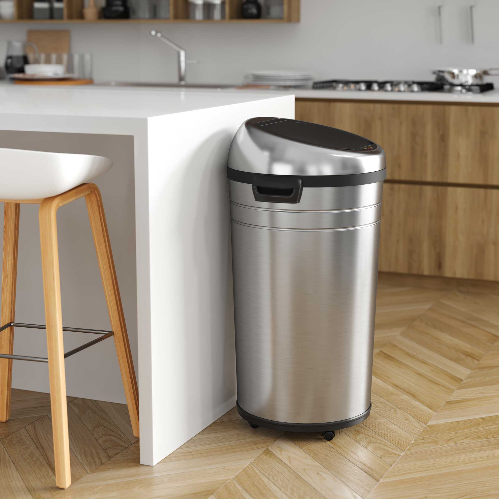 23 Gallon Large Stainless Steel Sensor Kitchen Trash Can with