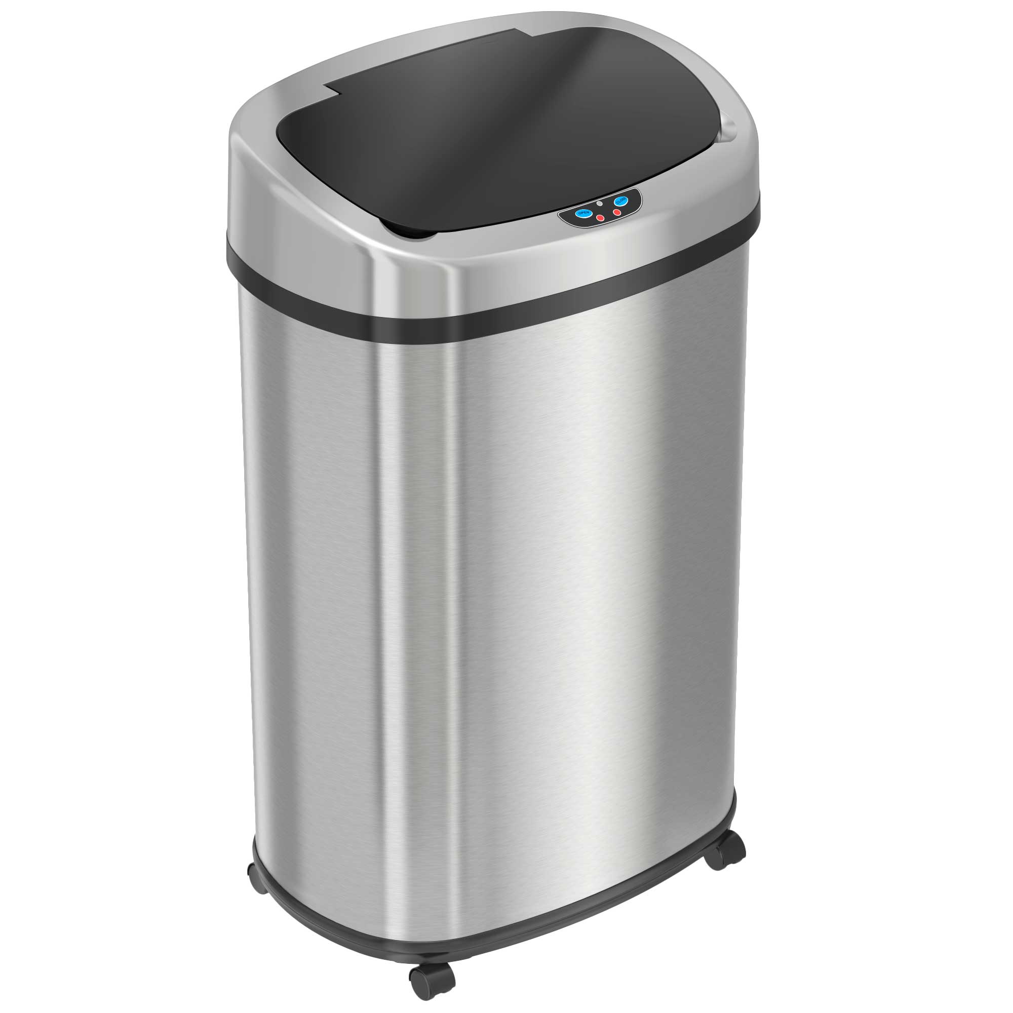 16 Gallon / 60 Liter Elliptical Open Top Trash Can with Wheels – iTouchless  Housewares and Products Inc.