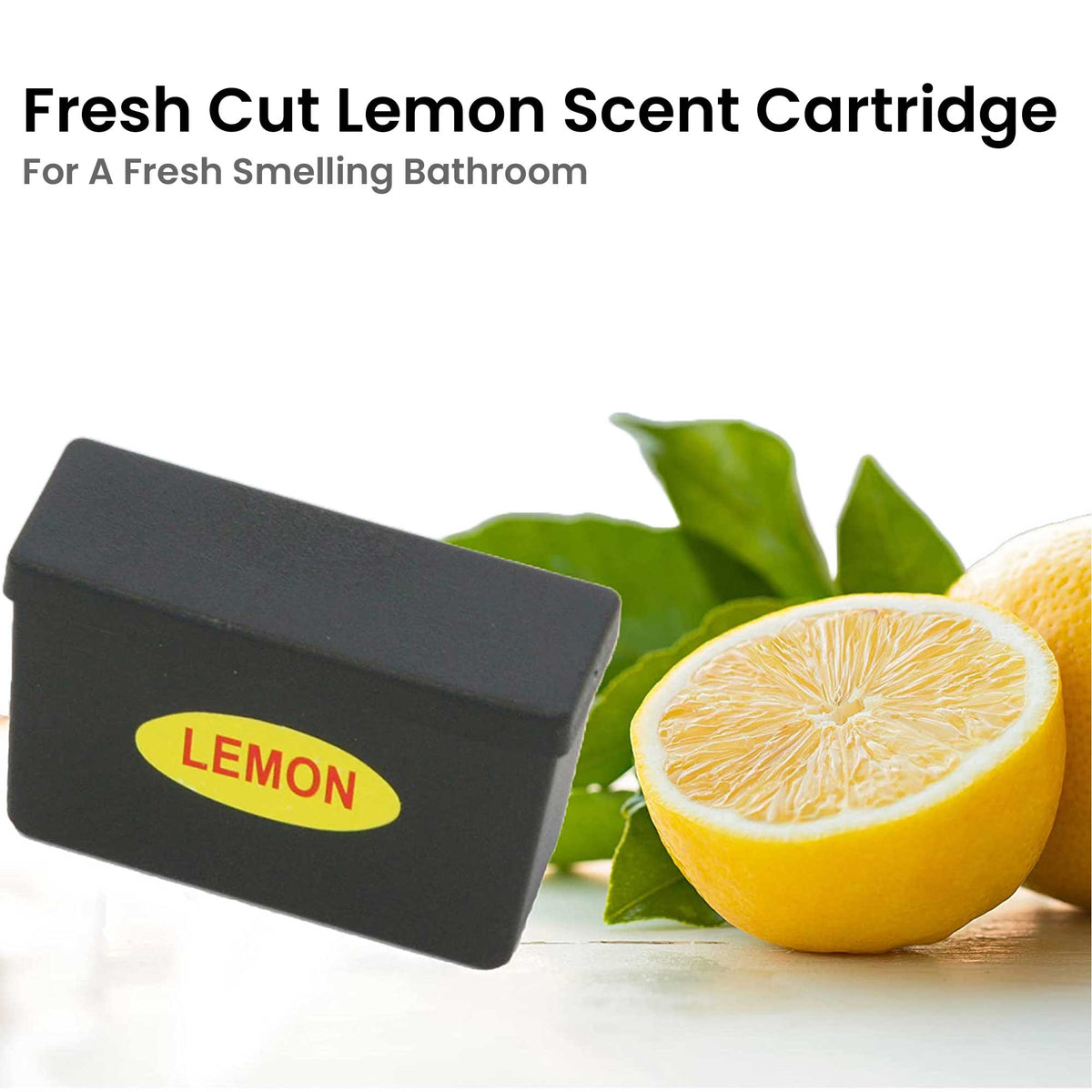 2.5 Gallon / 9.5 Liter White Sensor Bathroom Trash Can with Odor Filter and Lemon Fragrance for a fresh smelling bathroom