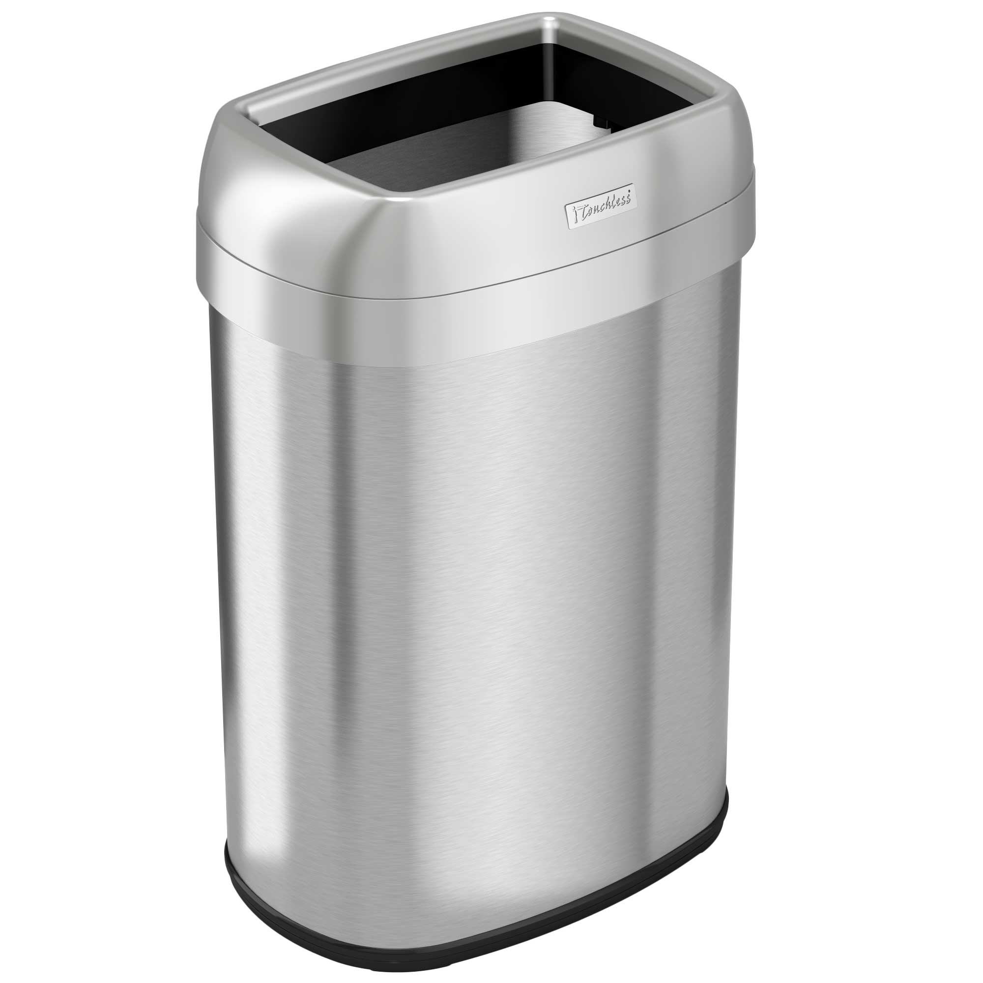 13 Gallon Elliptical Open Top Trash Can – iTouchless Housewares and  Products Inc.