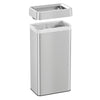 21 Gallon / 80 Liter Rectangular Open Top Trash Can snug fit lid