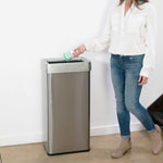 21 Gallon / 80 Liter Rectangular Open Top Trash Can in kitchen