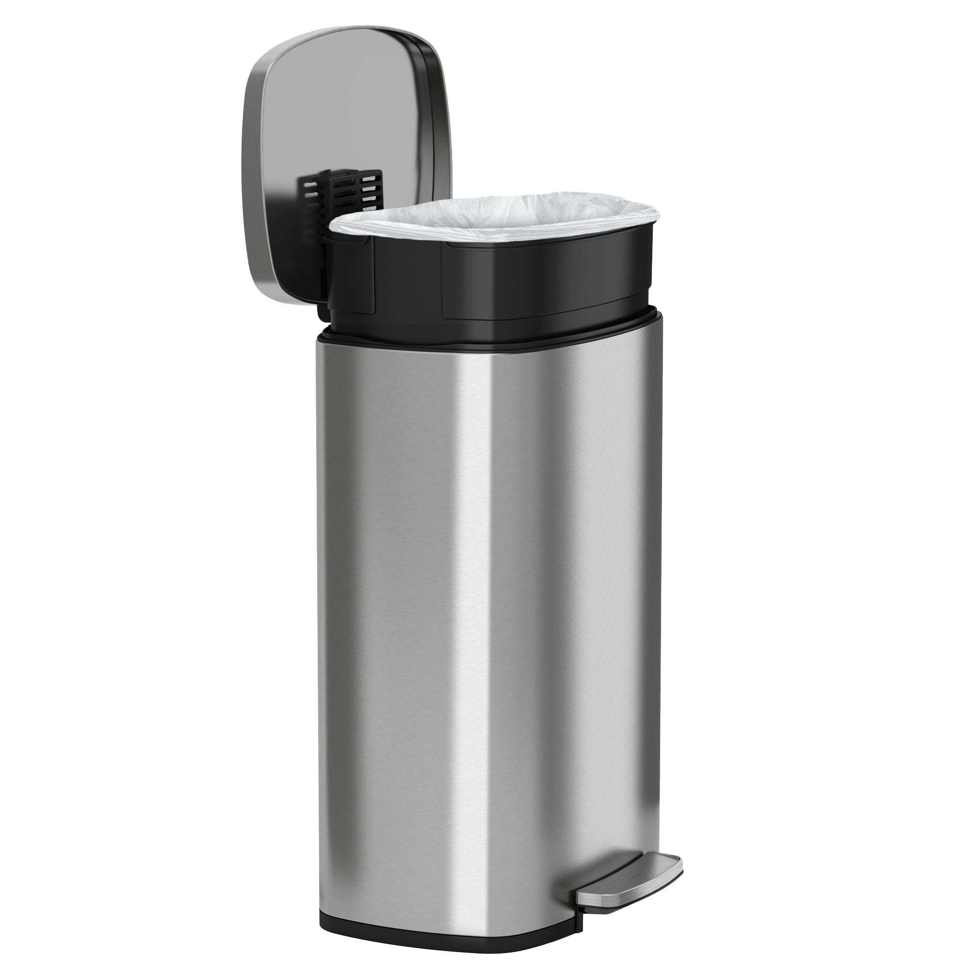 ITouchless SoftStep 13.2 Gallon Step Trash Can (P3) deals