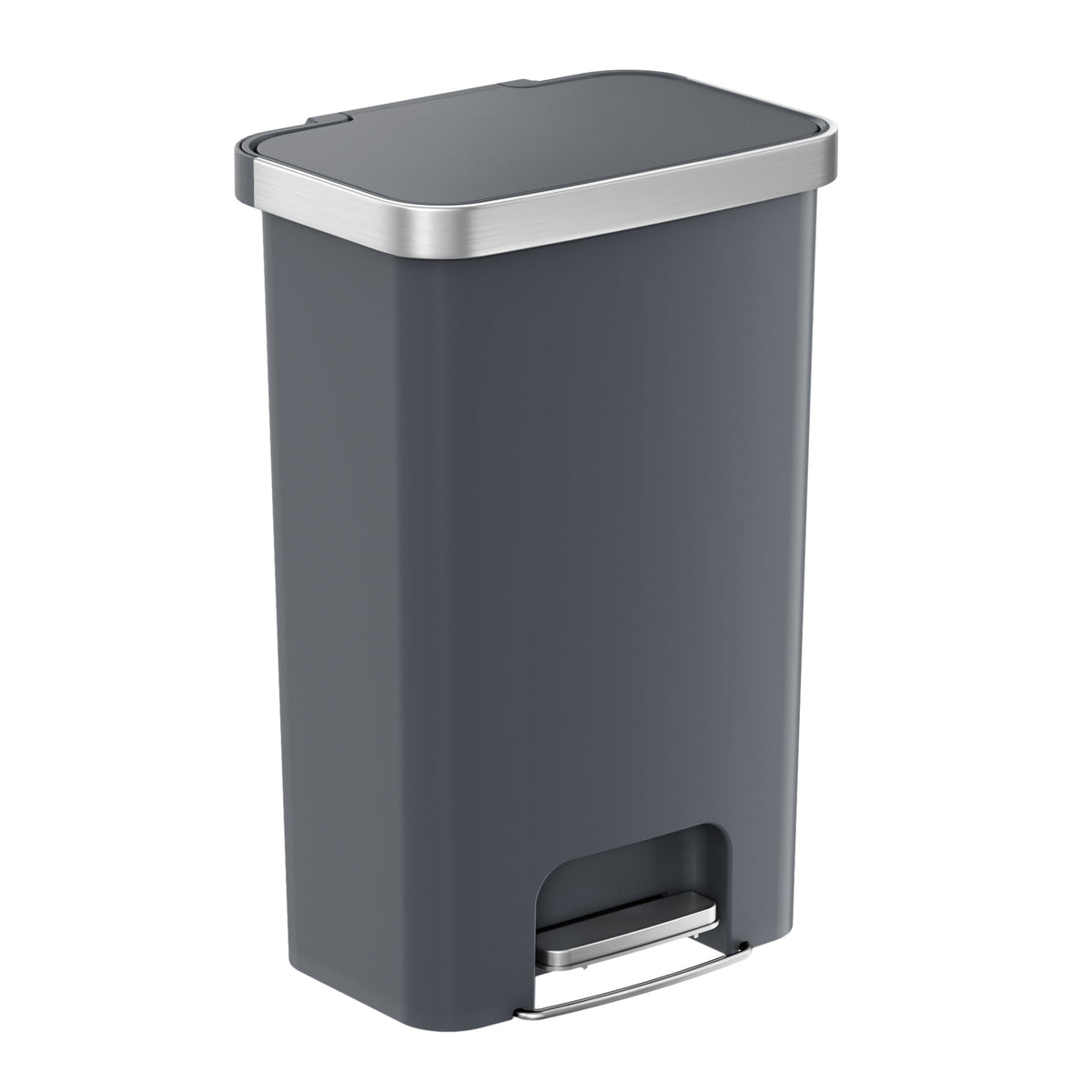 13.2 Gallon / 50 Liter SoftStep Prime Step Pedal Trash Can (Gray)