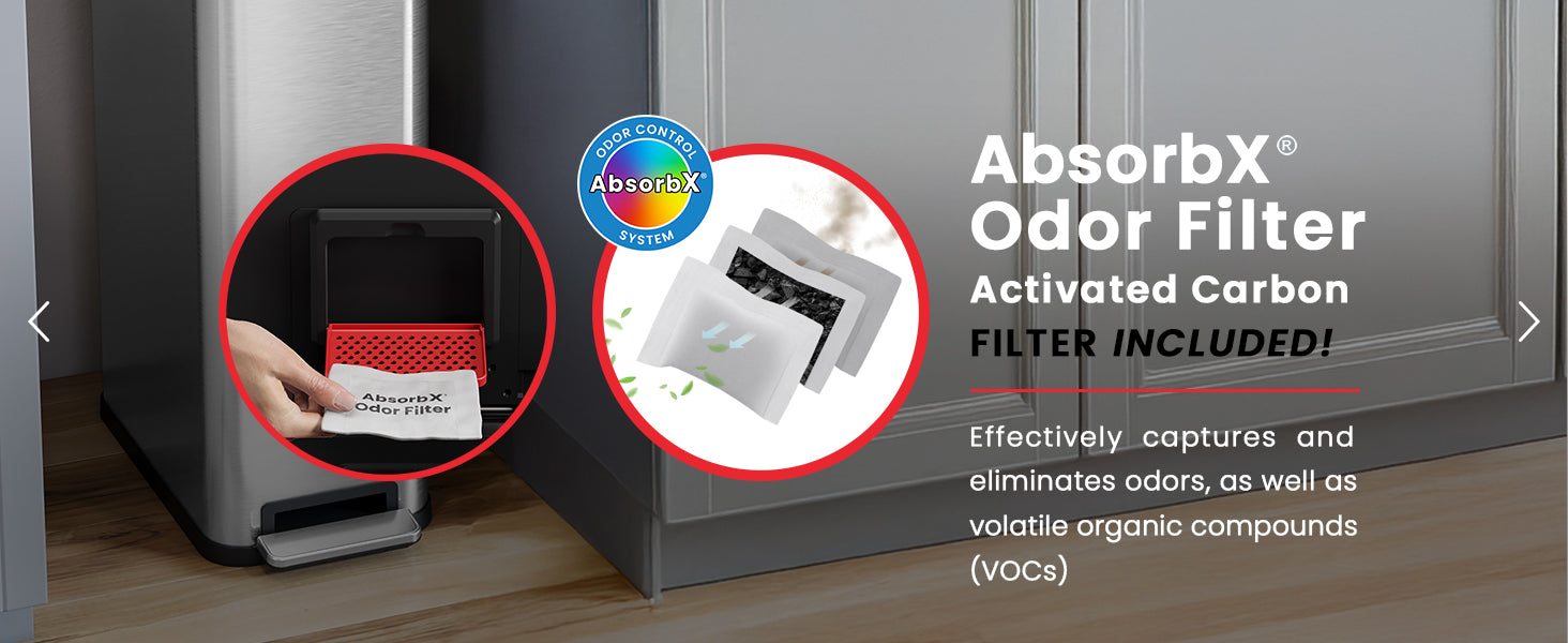 AbsorbX odor filter included