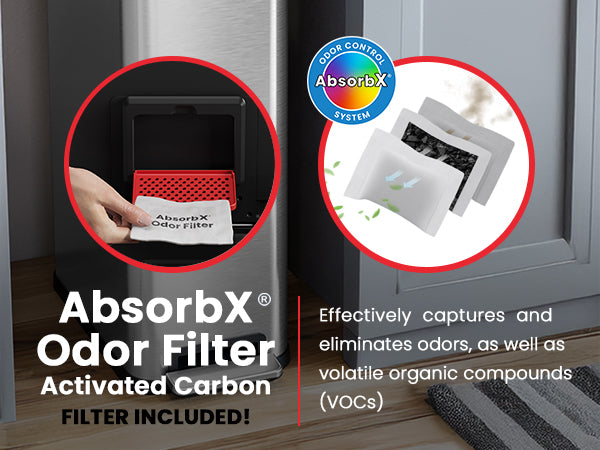 AbsorbX odor filter included