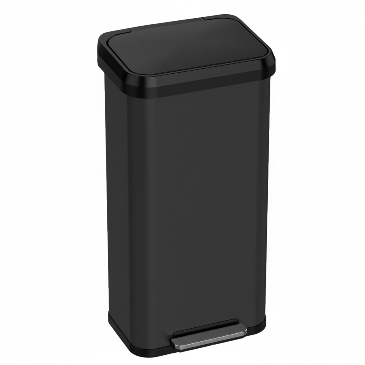 Main product image of the iTouchless PP20RBK 75 Liter (20 Gallon) step trash can in black stainless steel finish