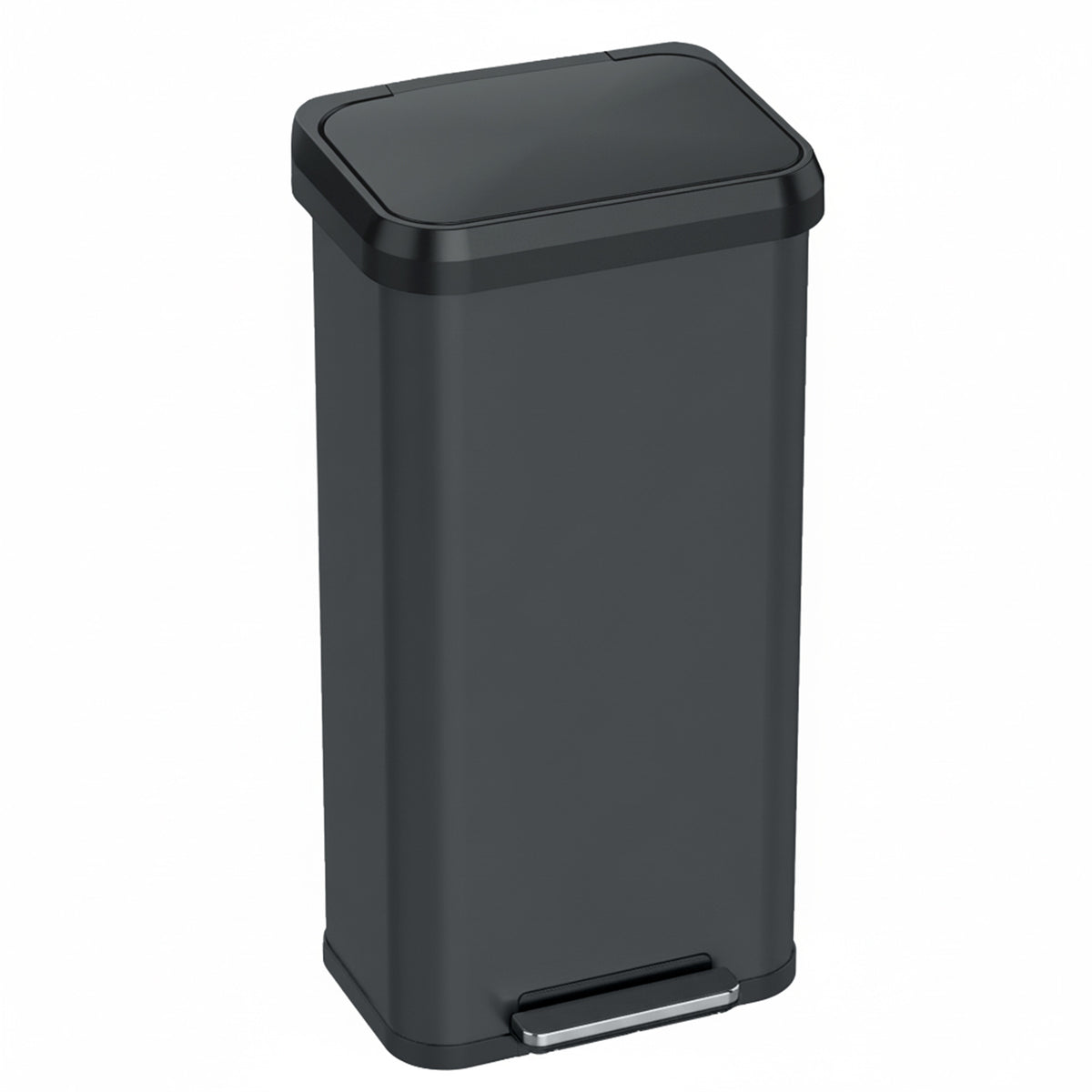 Main product image of the iTouchless PP20RSGY 75 Liter (20 Gallon) step trash can in gray stainless steel finish