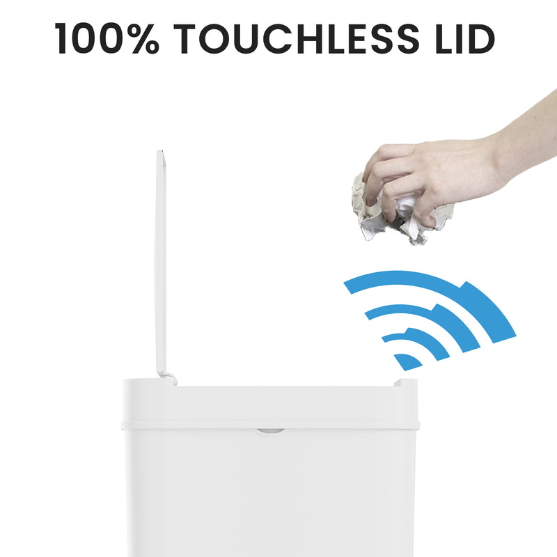 100% touchless lid