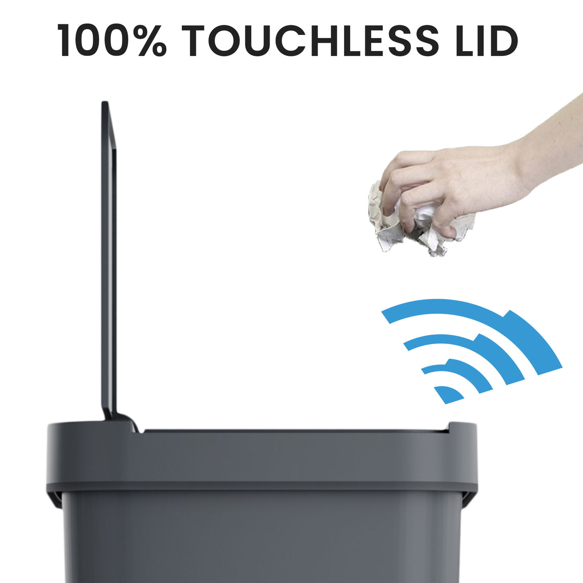 100% Touchless Lid