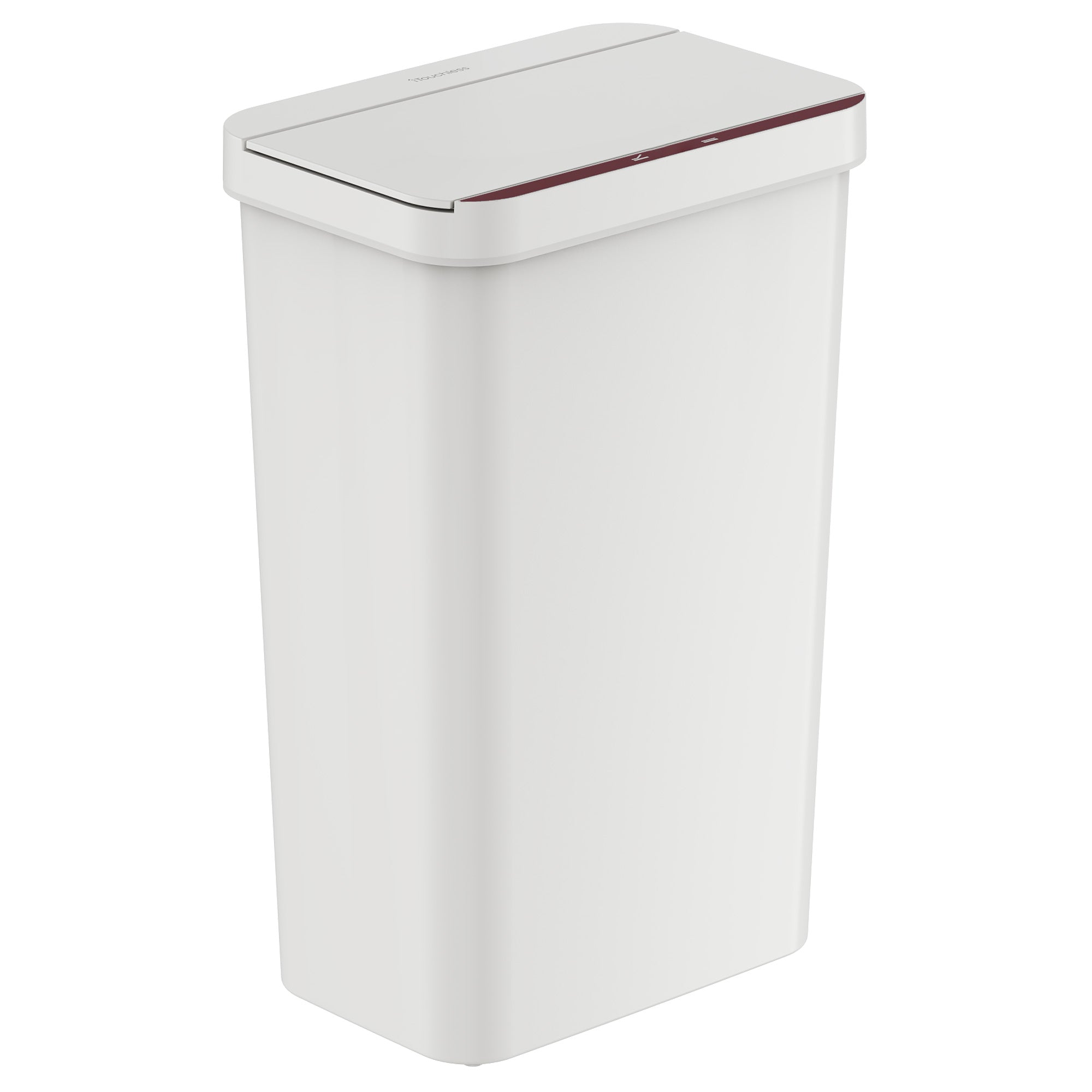Hardware Resources 35 Qt White Birch Trash Can, Gray CAN-WBMD35G