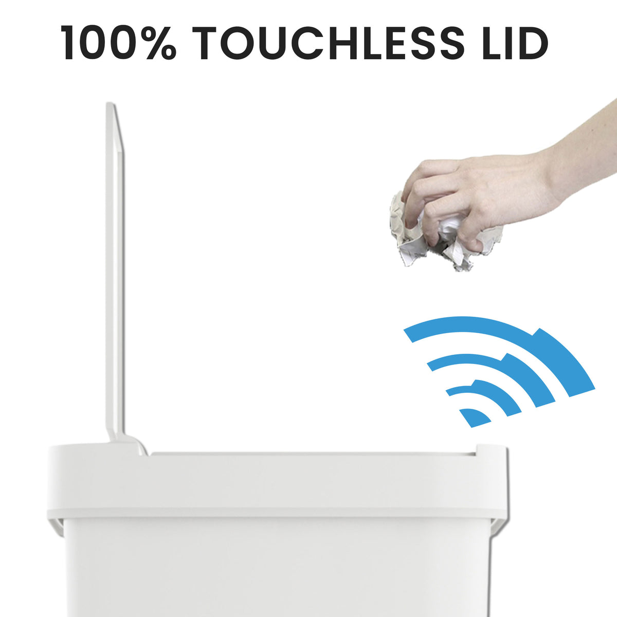100% Touchless Lid