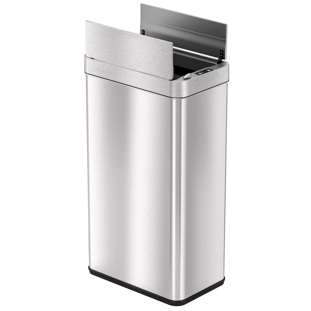18 Gallon / 68 Liter Wings Open Self-Contained Electric-Motor Sensor Trash Can with AbsorbX