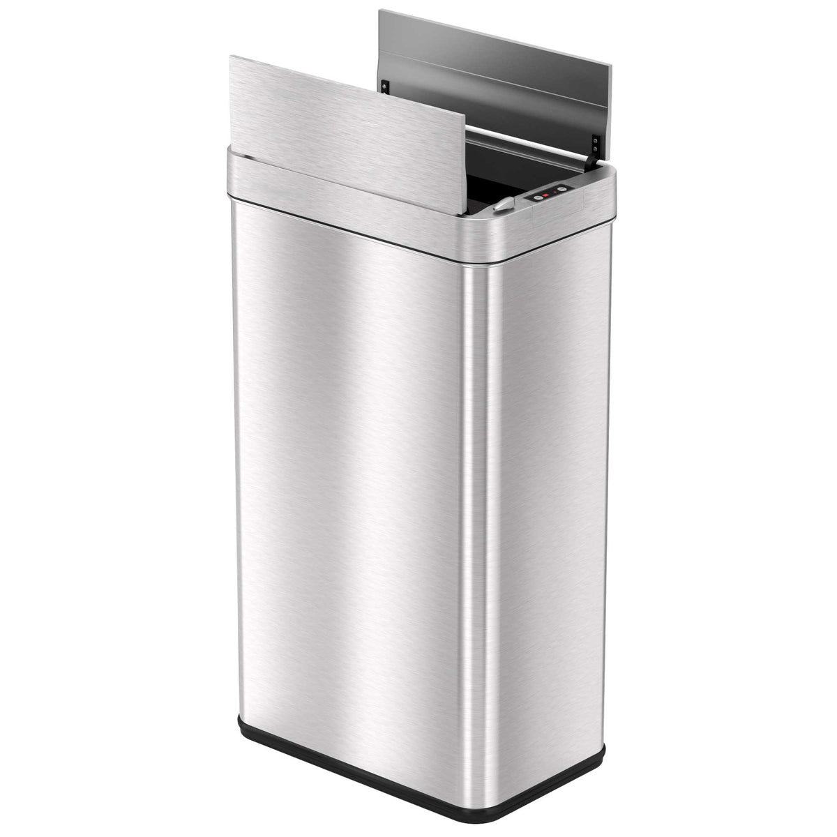 iTouchless 18 Gallon Stainless Steel Wings Lid Sensor Trash Can with Pet Lock and Odor Filter