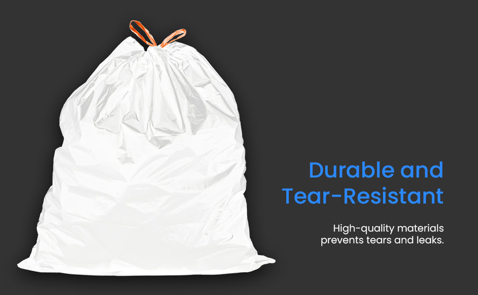 240 Counts Clear 8 Gallon Trash Bags ENK Medium Kitchen Garbage Bags Large  Bathroom Trash Bags Plastic Wastebasket Trash Can Liners for Home Kitchen