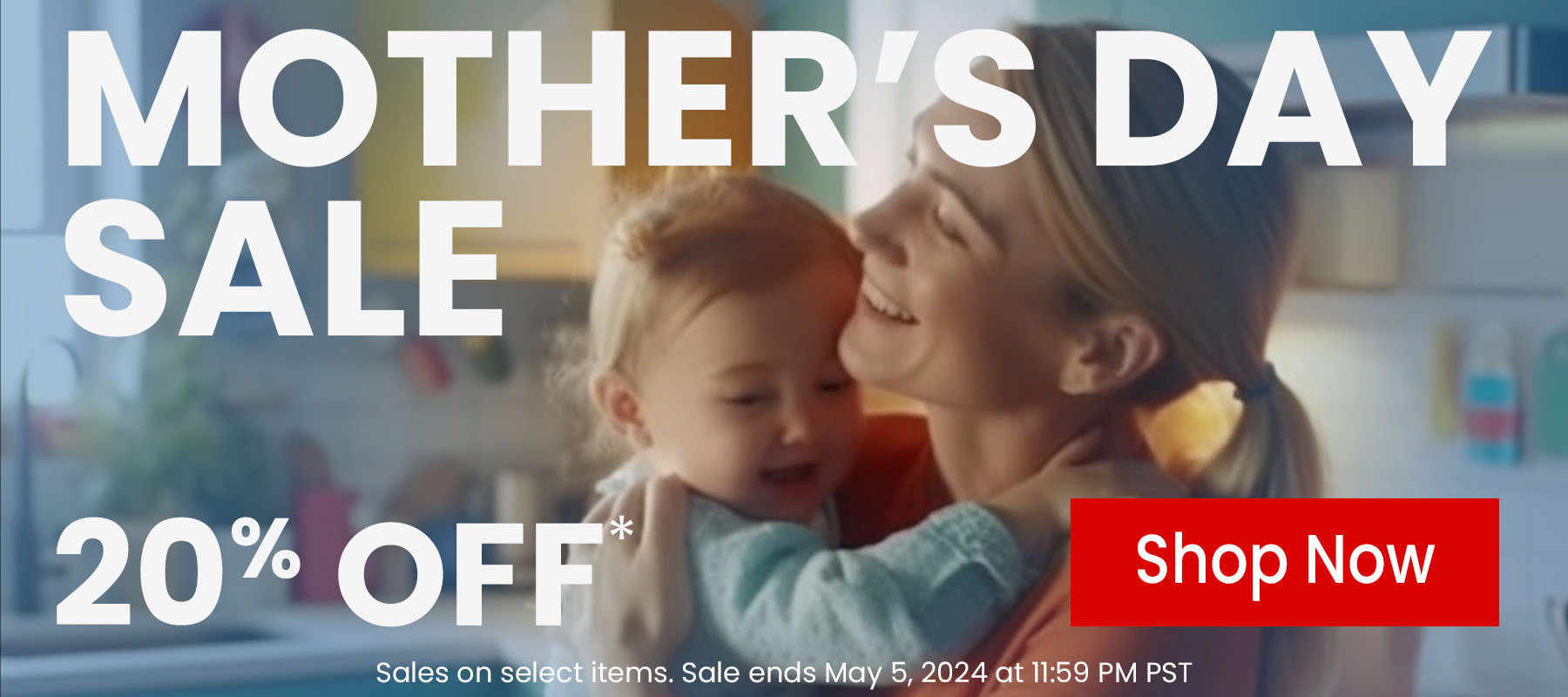 Mother's Day sale desktop banner