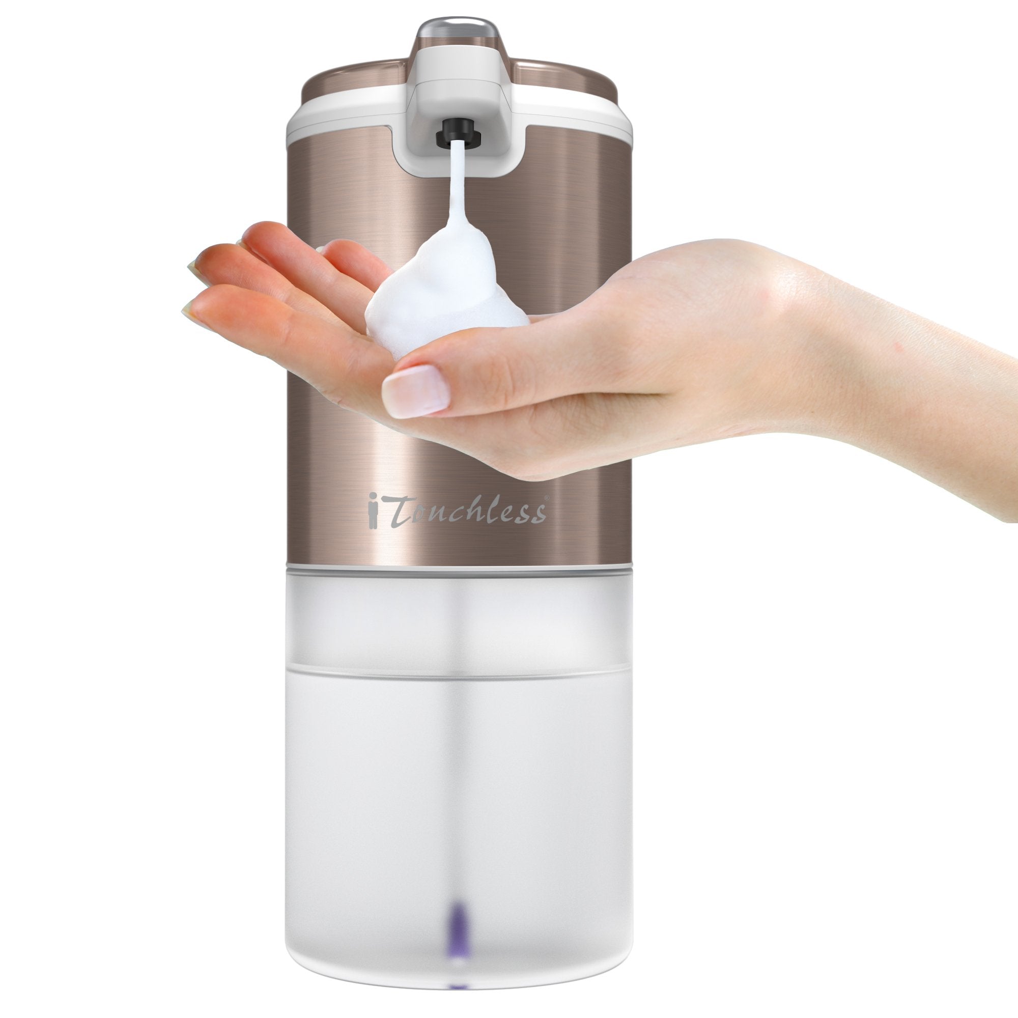 Foaming soap dispenser deals touchless