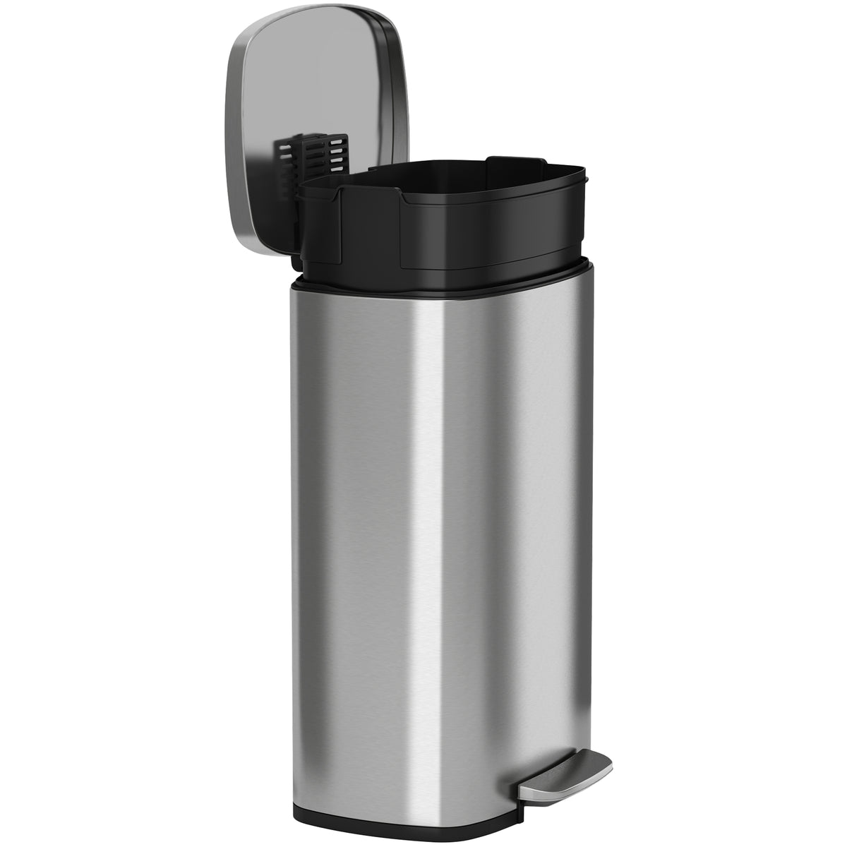 8 Gallon / 30 Liter SoftStep Round Step Pedal Trash Can – iTouchless  Housewares and Products Inc.