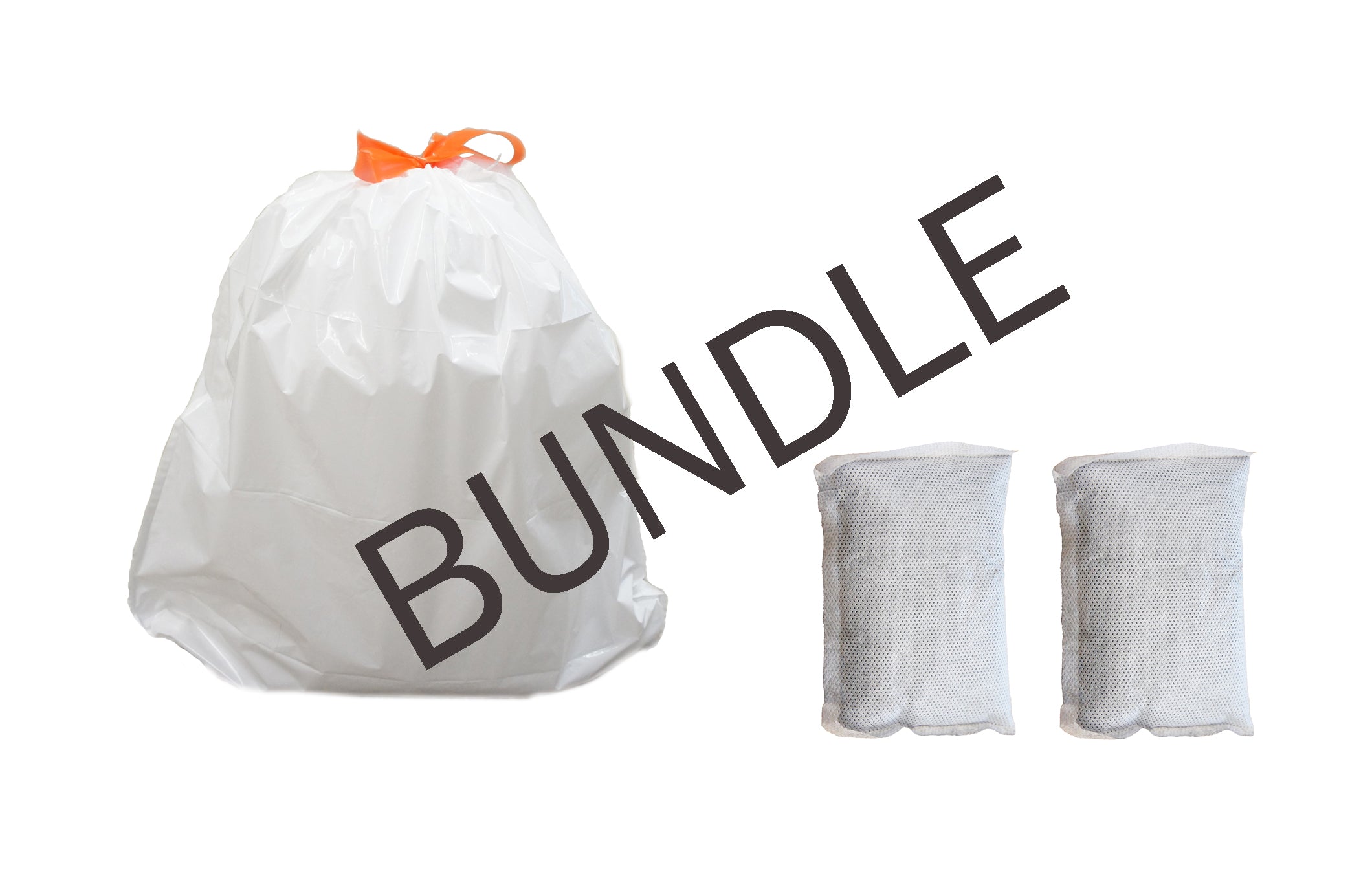 2 on sale trash bags