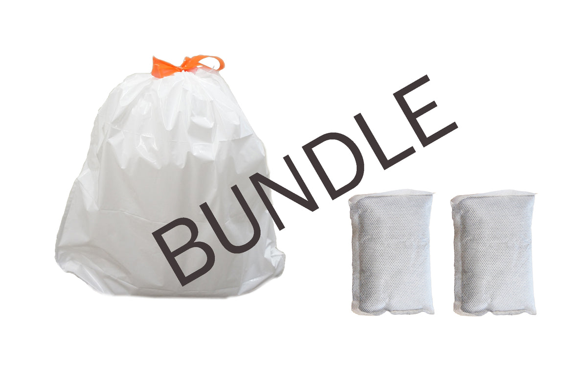 40 Premium Trash Bags for 13 Gal. Cans and 2 Activated Carbon