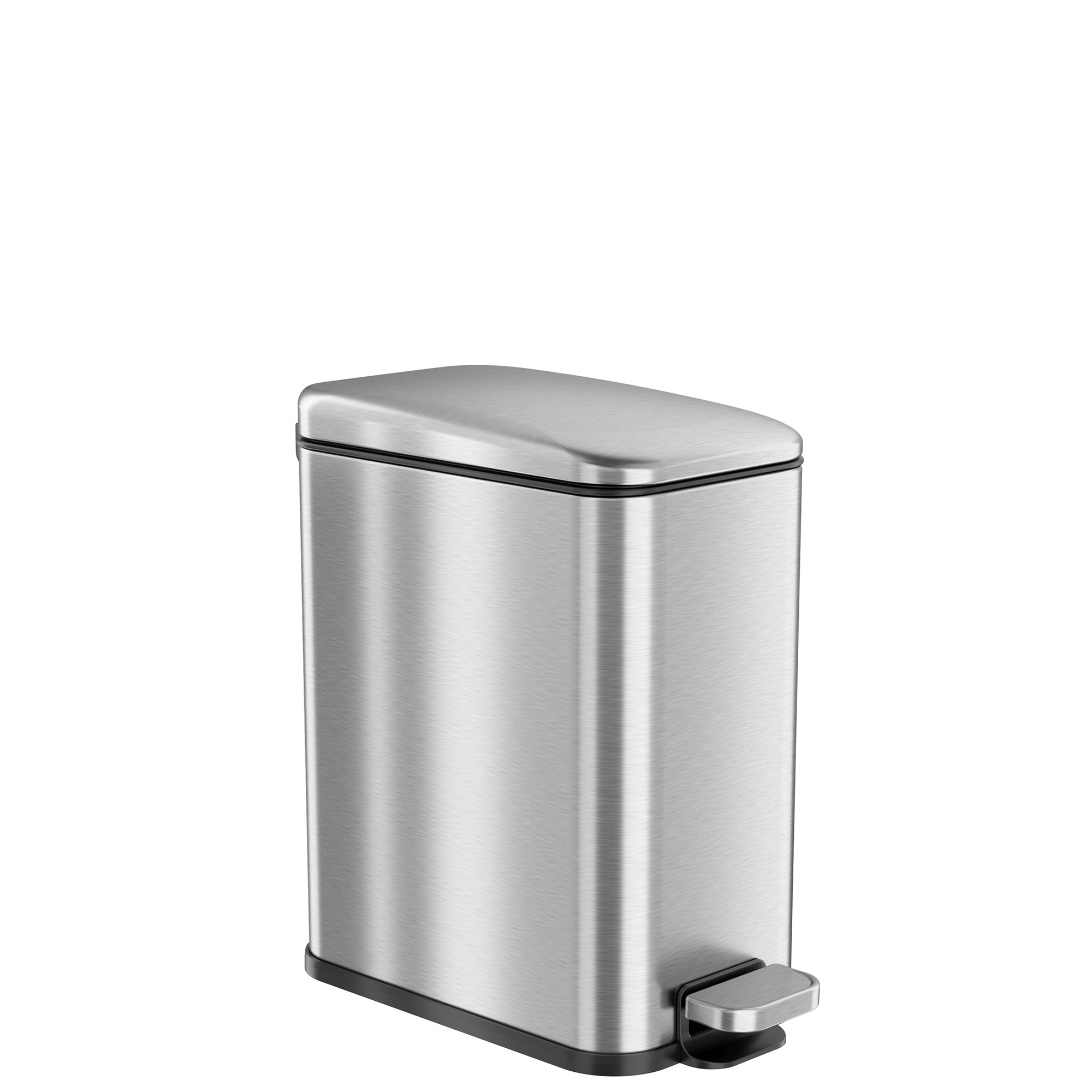Natural Home 1.3-Gallon Stainless Steel Compost Bin, Silver