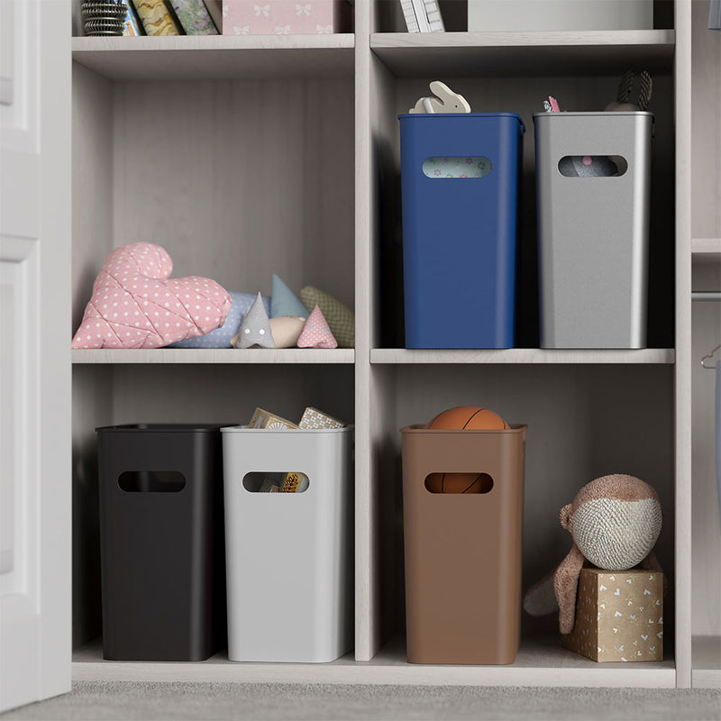 4.2 Gallon / 16 Liter SlimGiant Toffee Brown Wastebasket toy storage bin