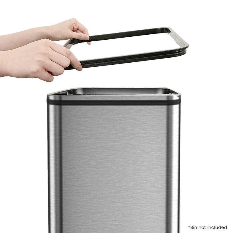 alcove 21-Gallon Stainless Steel Motion-Sensor Trash Can with Trash Bags  30-Pack