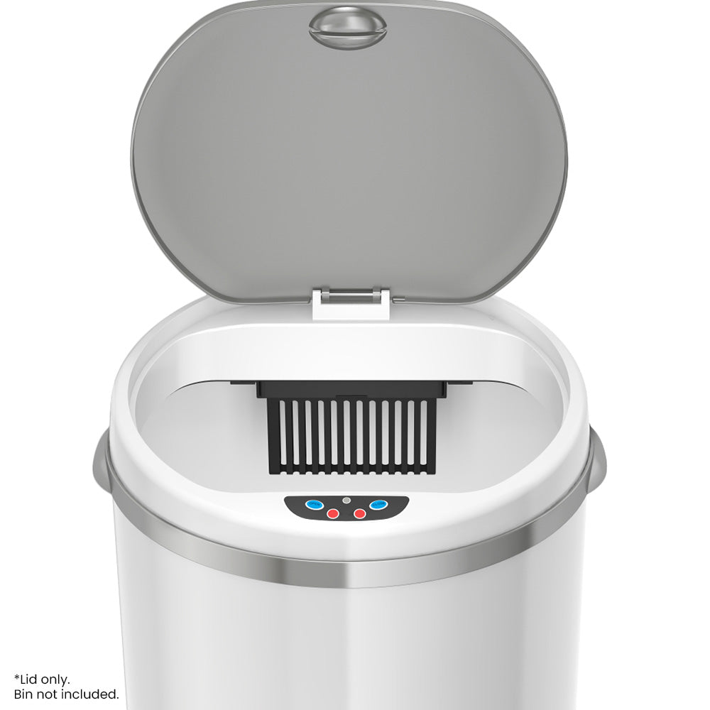 Replacement iTouchless model MT08RW and MT13RW trash can lid cover. Lid only; bin not included.