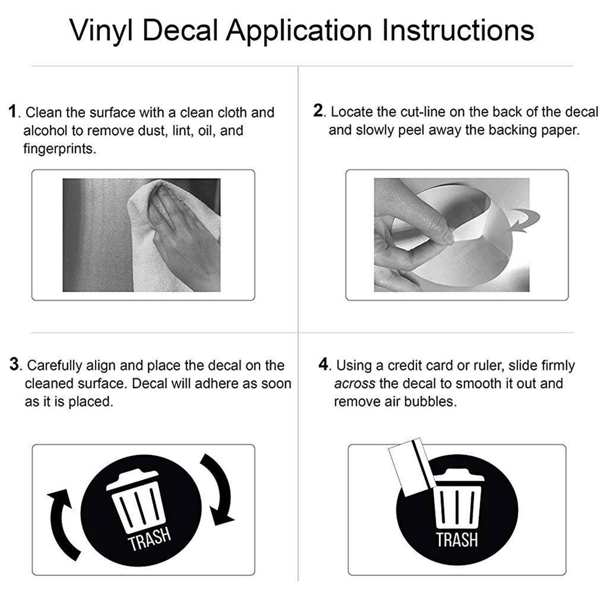 Vinyl Decal Application Instructions