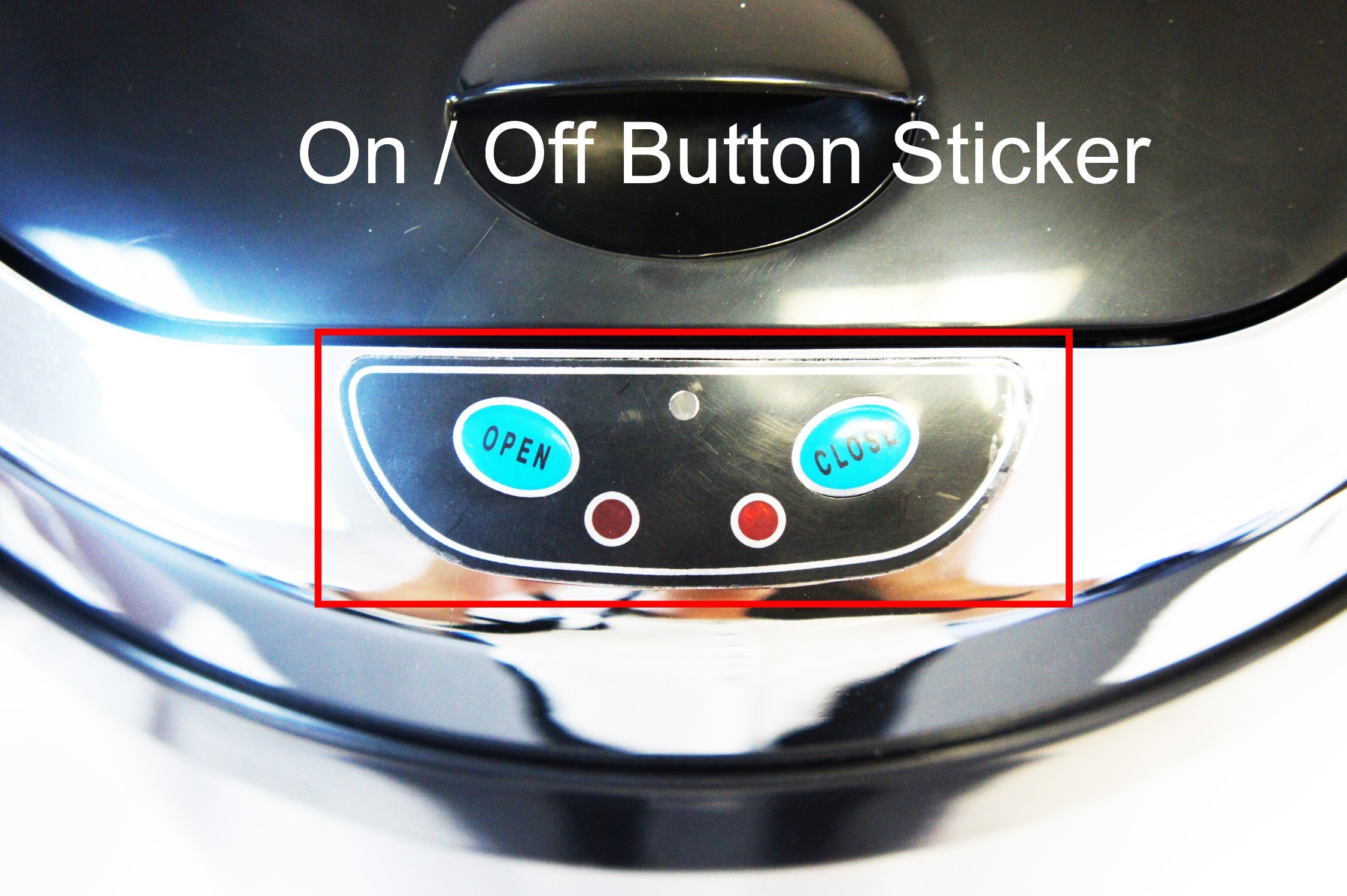 On / Off Button Sticker for IT16RES – iTouchless Housewares and ...