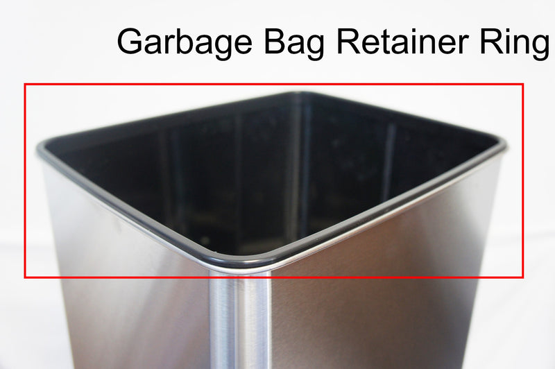 IT14SB, IT14SC and IT14SW Garbage Bag Retaining Ring Location